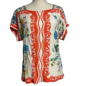 Maeve by Anthropologie Floral Blouse Womens Small